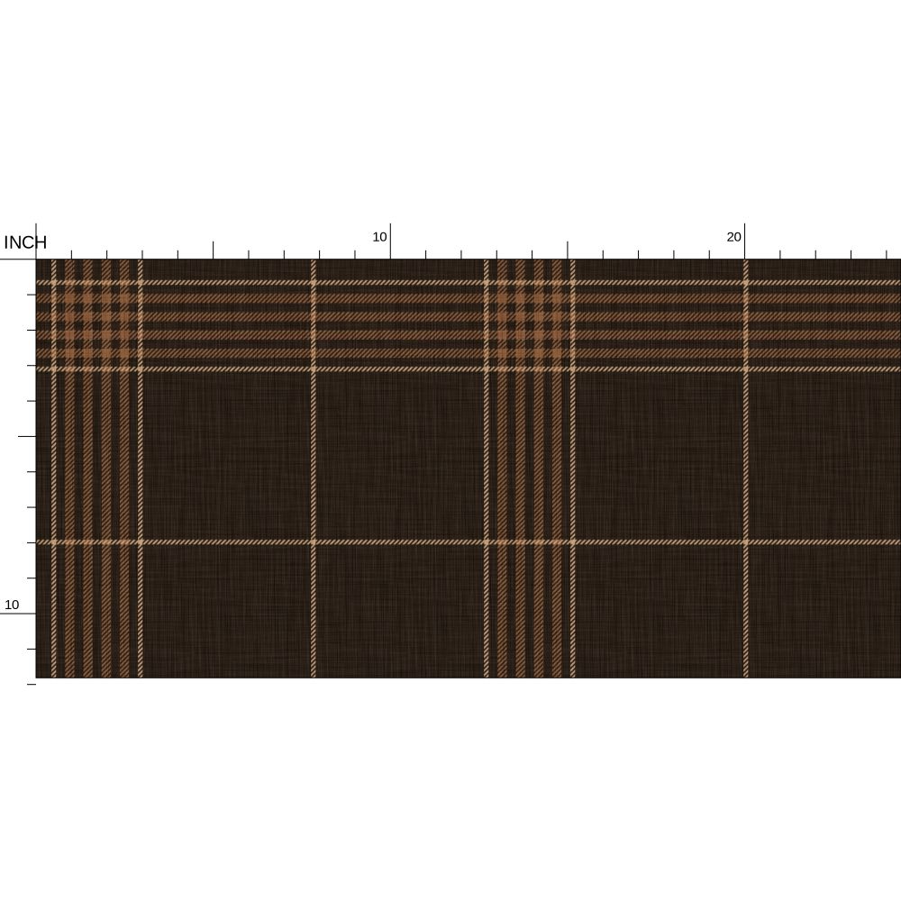 Wallpaper – Hollis Tartan Plaid in Espresso Brown