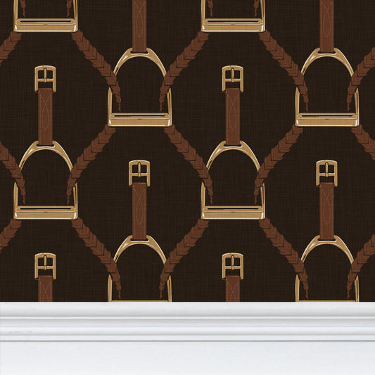 Wallpaper – Hunter Equestrian in Auburn and Gold