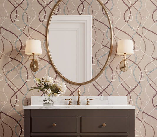 Wallpaper – Foxcroft Equestrian Taupe