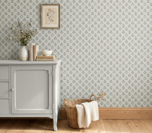 Wallpaper – Maribel Floral in Mineral