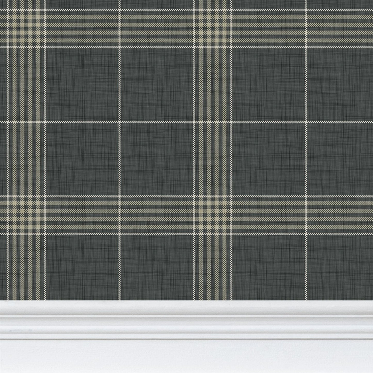 Wallpaper – Hollis Tartan Plaid in Forest Deep