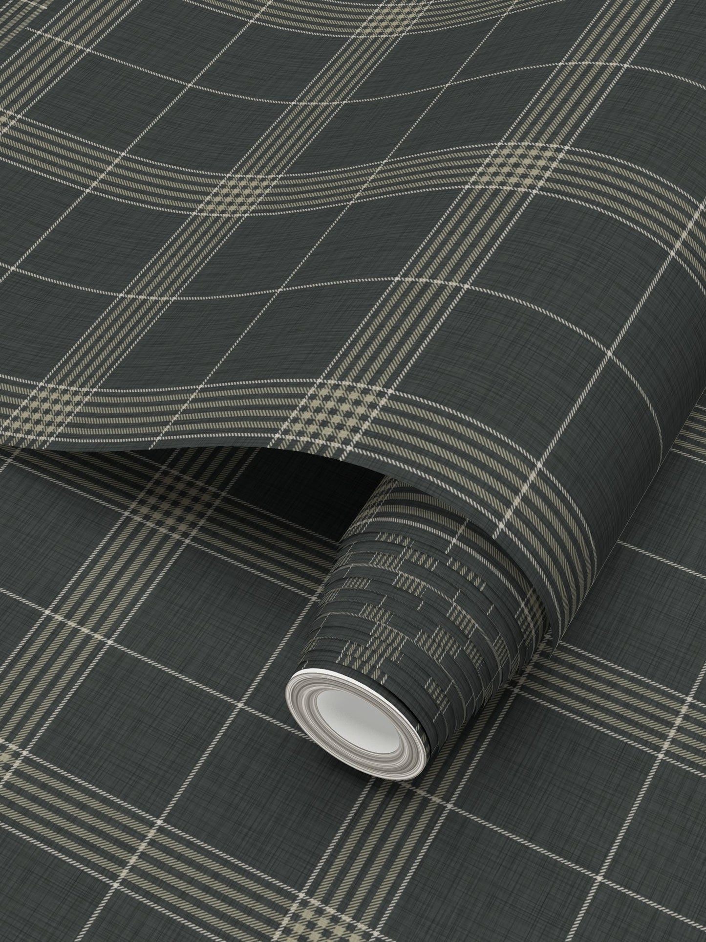 Wallpaper – Hollis Tartan Plaid in Forest Deep