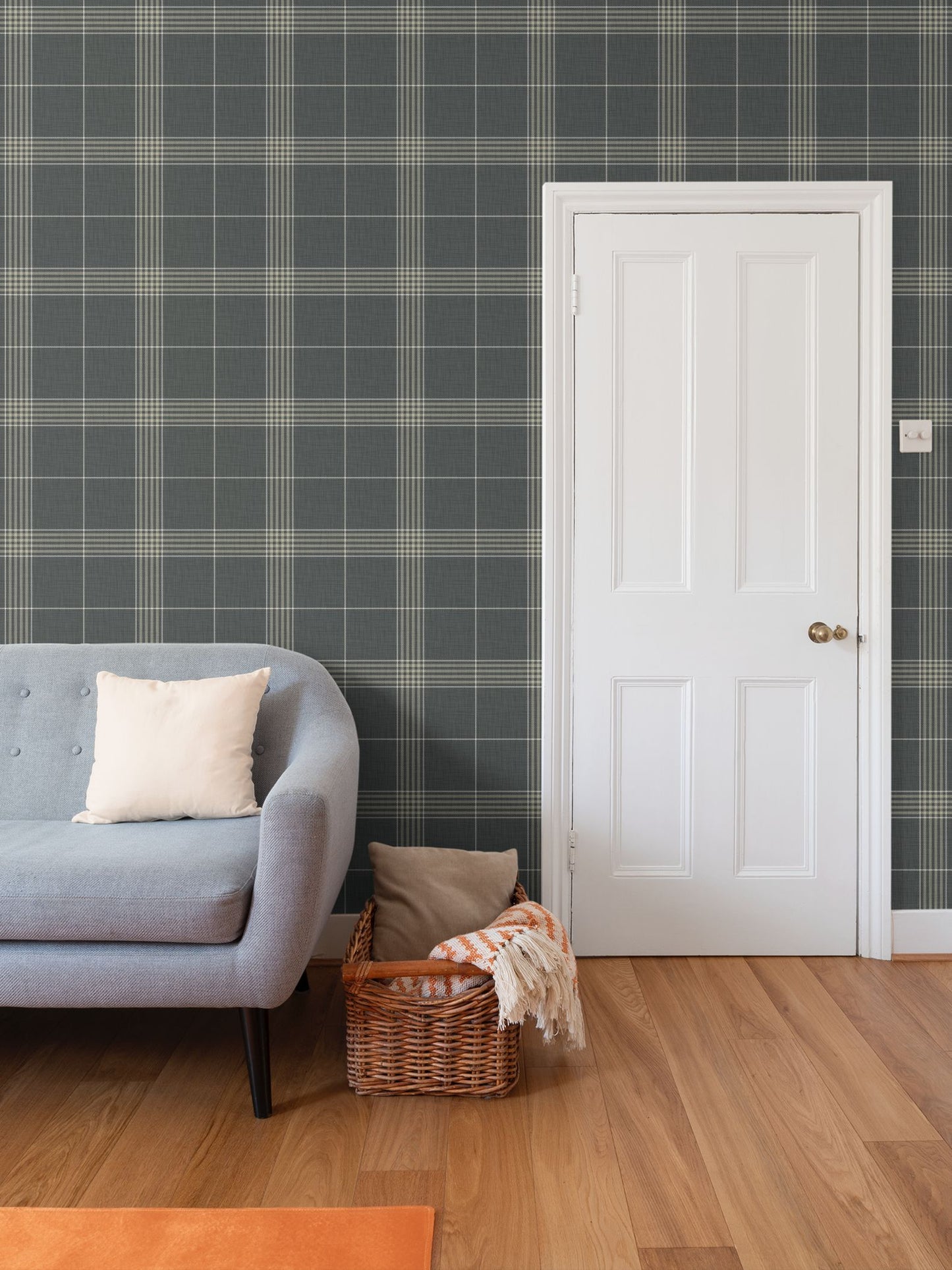 Wallpaper – Hollis Tartan Plaid in Forest Deep
