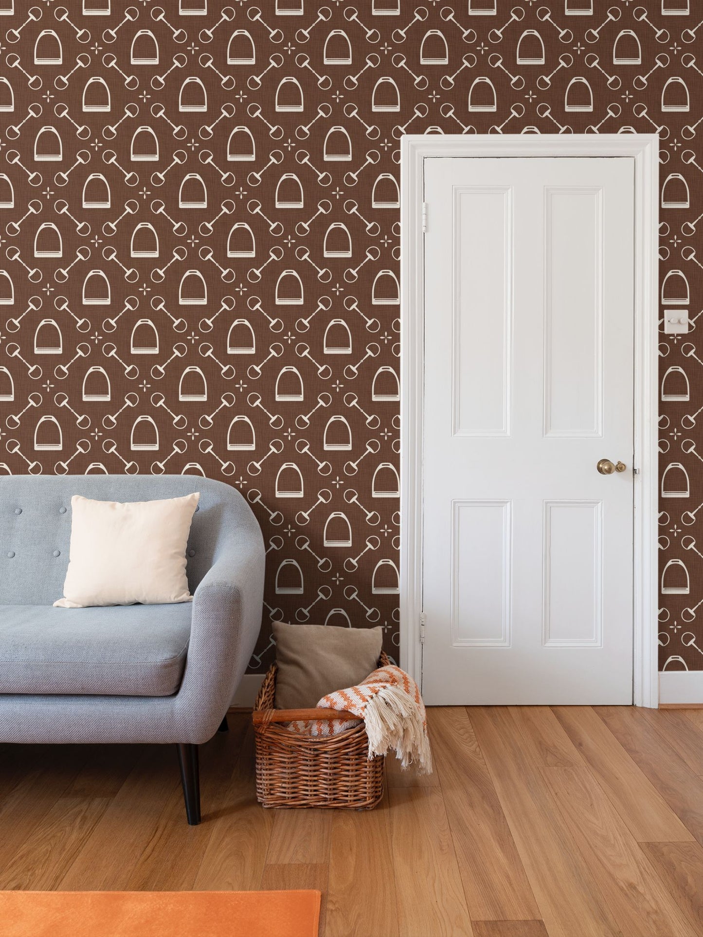 Wallpaper - Jackie Equestrian in Auburn Brown