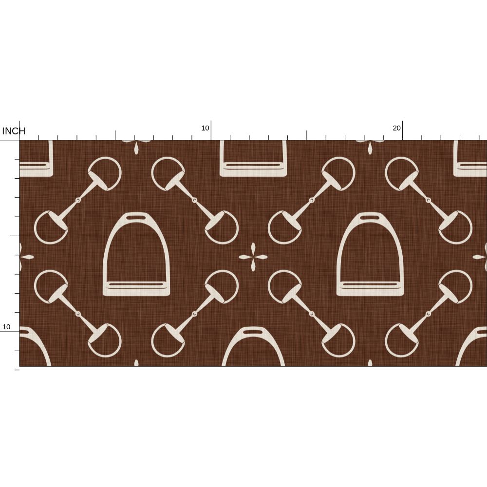 Wallpaper - Jackie Equestrian in Auburn Brown