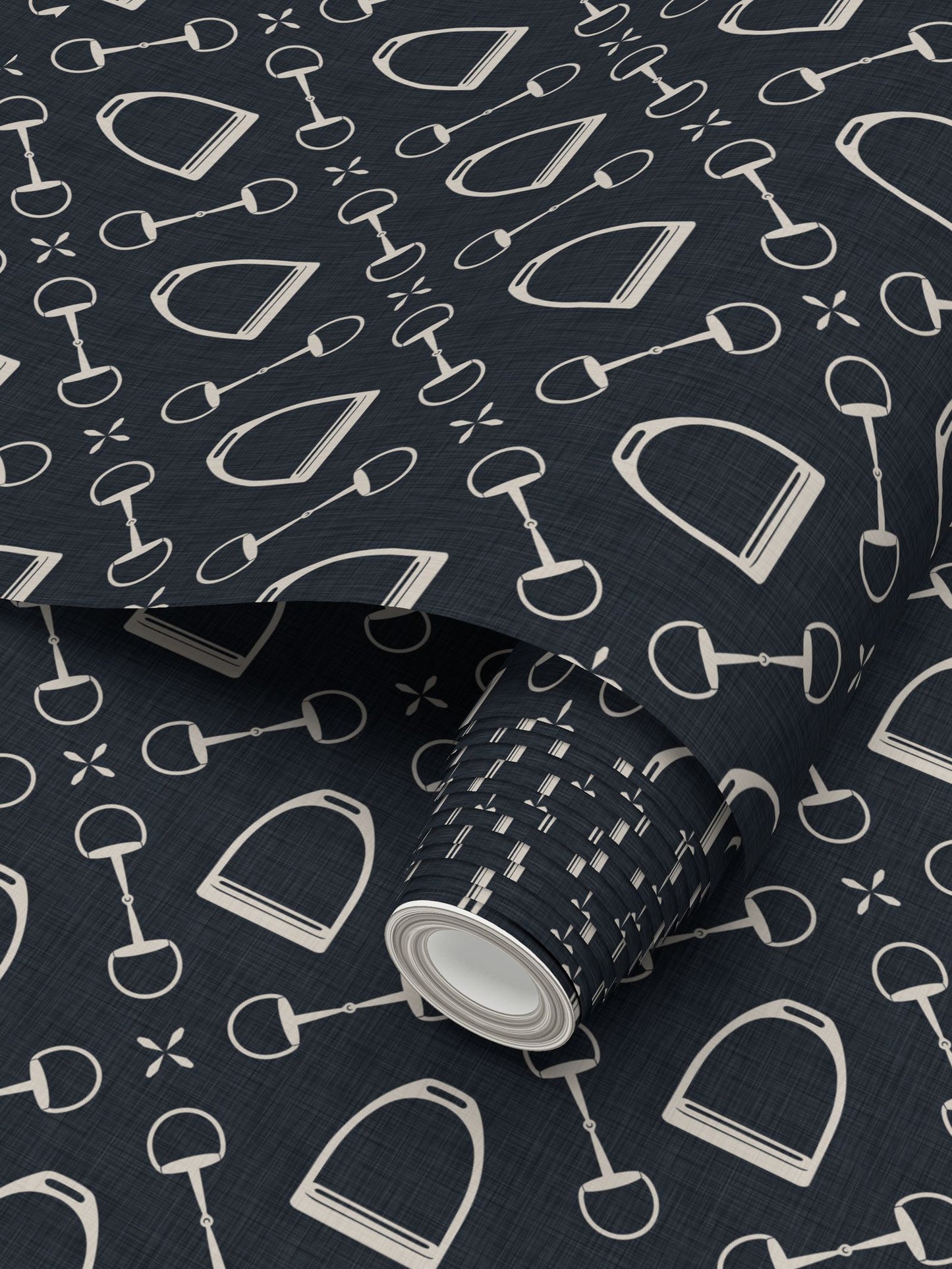 Wallpaper - Jackie Equestrian in Stonewashed Navy