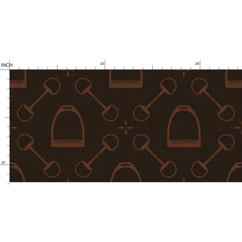 Wallpaper - Jackie Equestrian in Espresso and Auburn