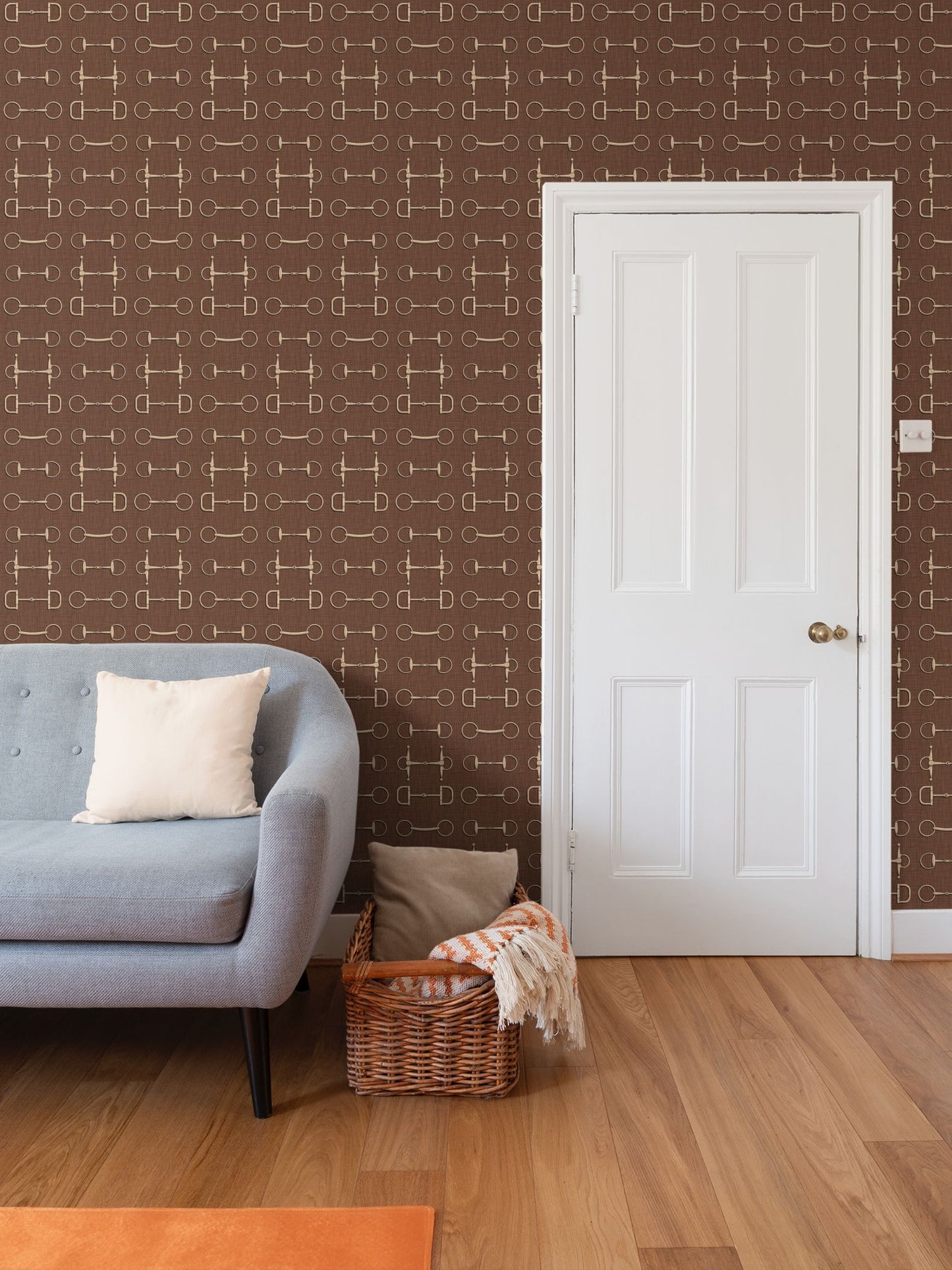 Wallpaper – Ashby Horse Bits in Auburn and Gold