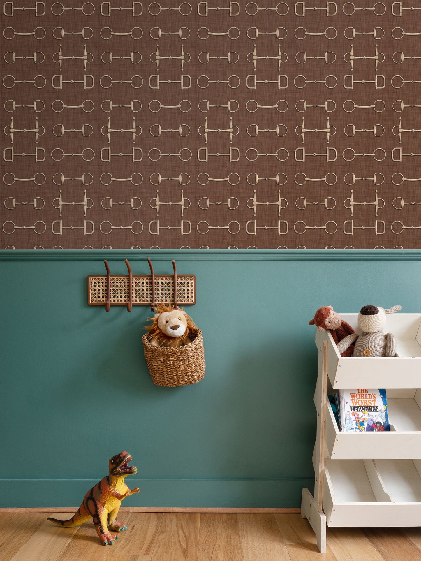 Wallpaper – Ashby Horse Bits in Auburn and Gold