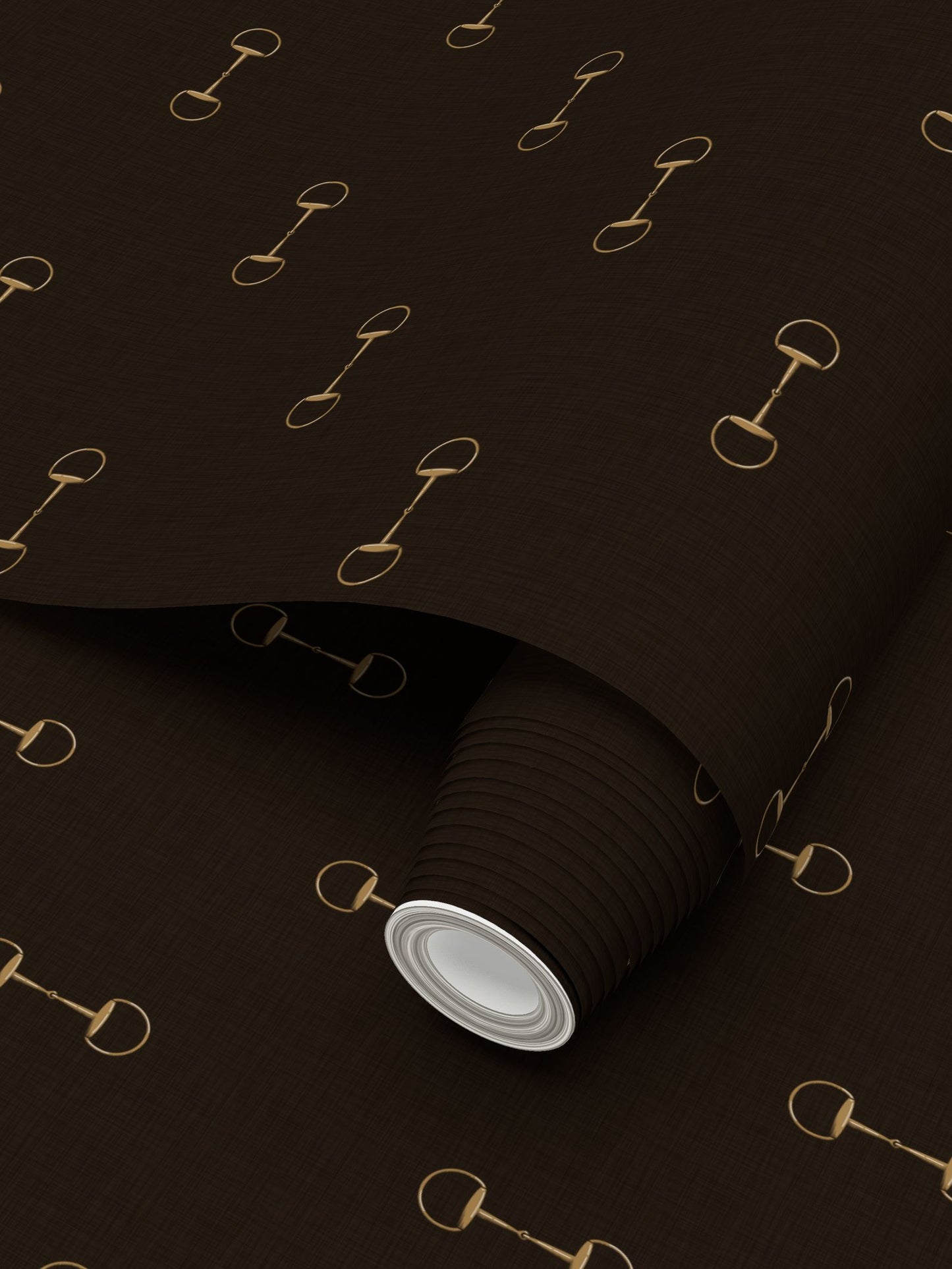 Wallpaper – Lexi Snaffle Horse Bits in Espresso and Gold