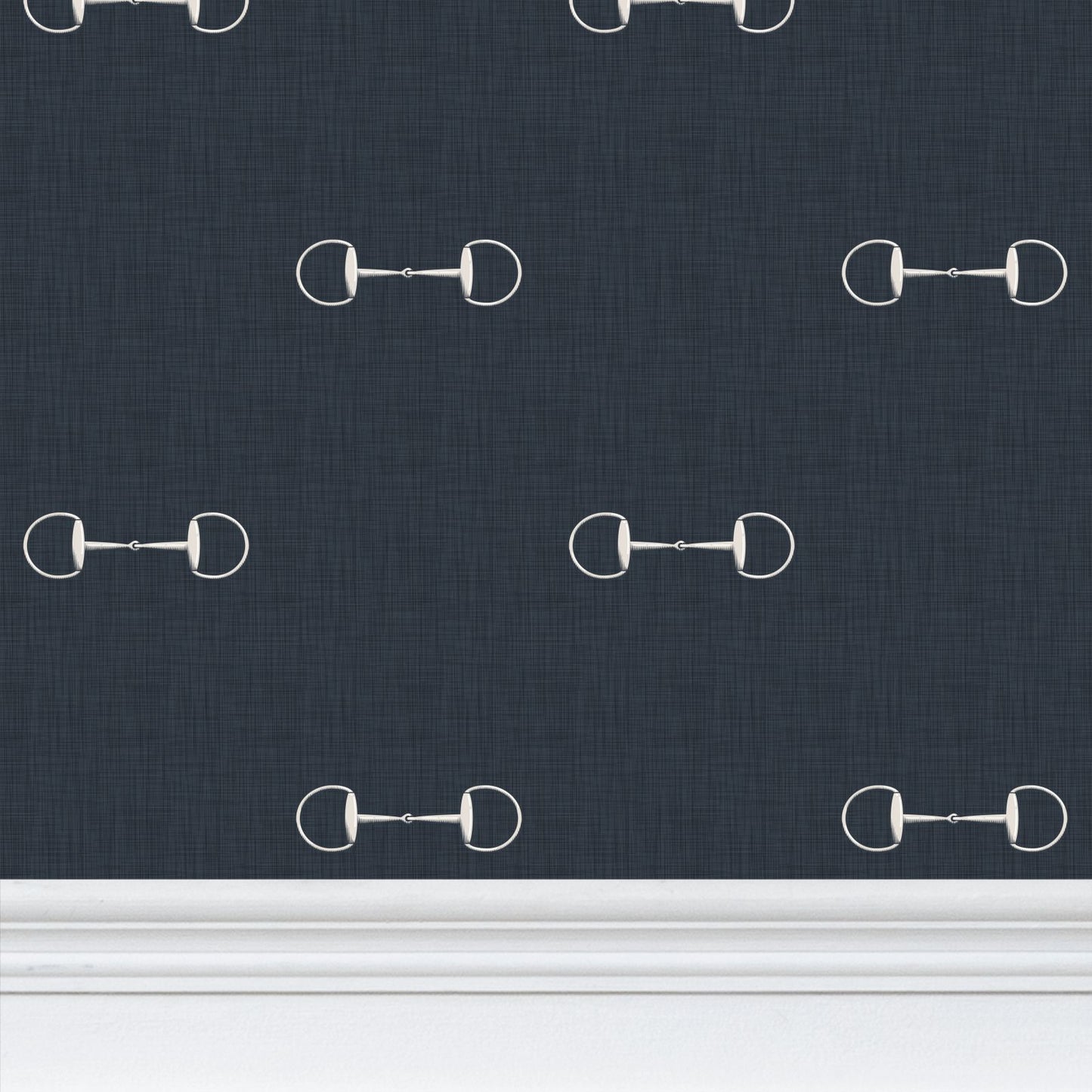 Wallpaper – Lexi Snaffle Horse Bits in Stonewashed Navy