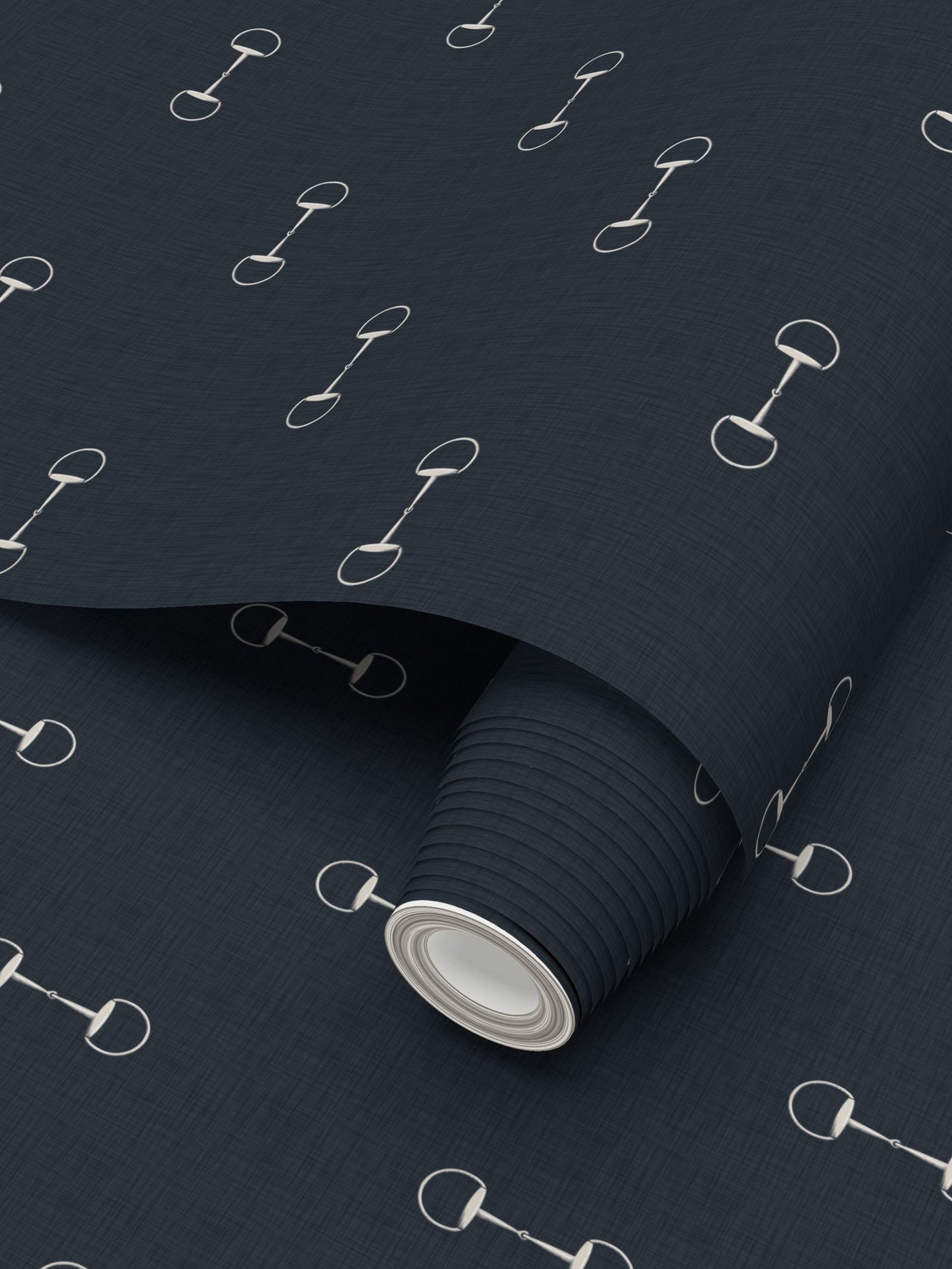 Wallpaper – Lexi Snaffle Horse Bits in Stonewashed Navy