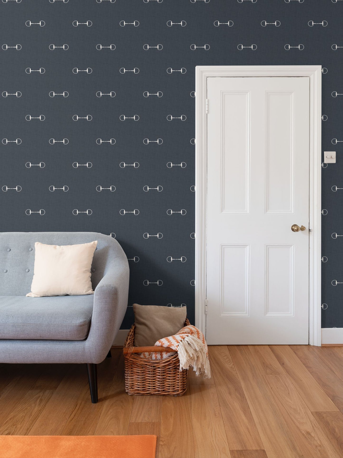 Wallpaper – Lexi Snaffle Horse Bits in Stonewashed Navy