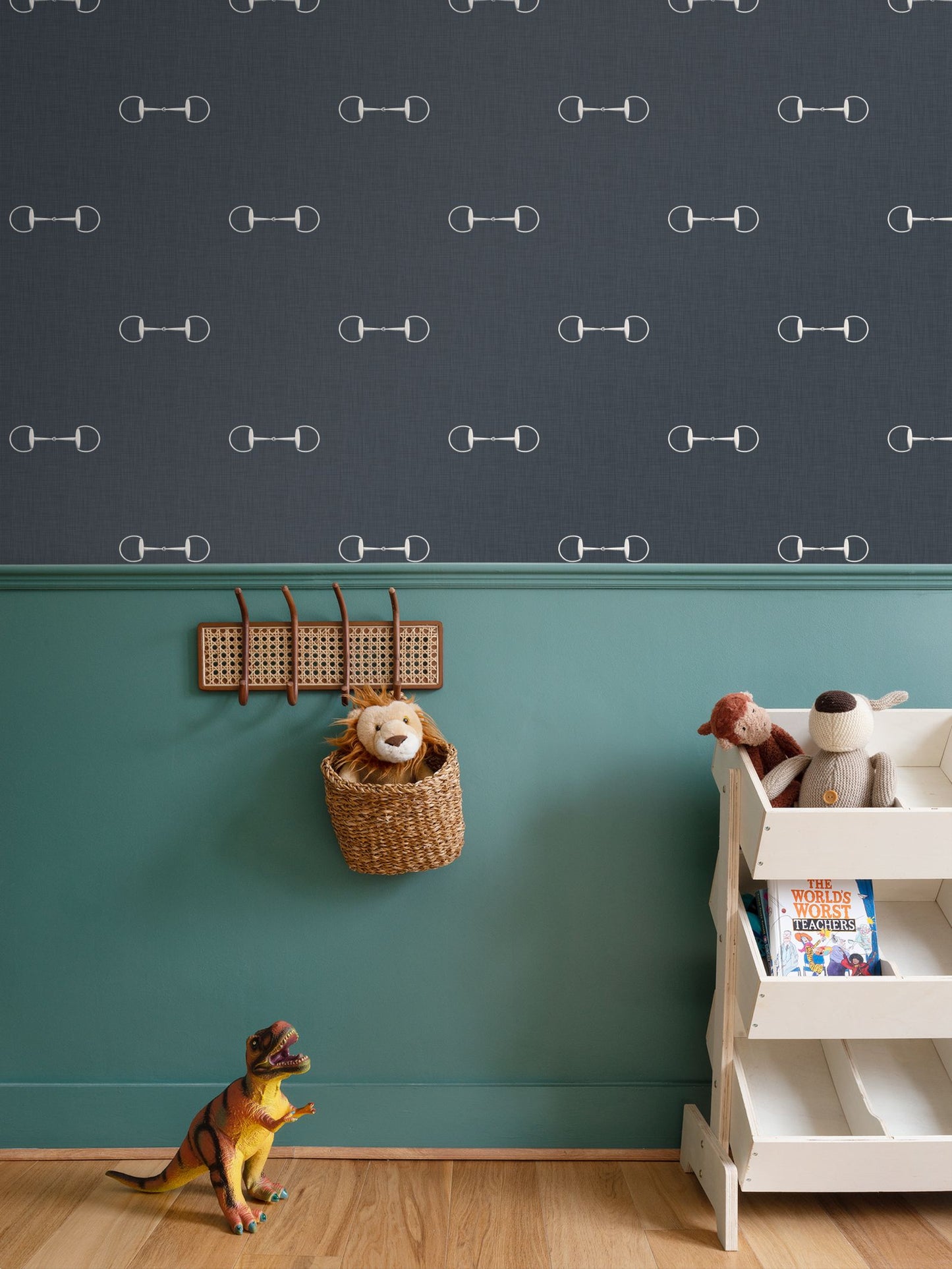 Wallpaper – Lexi Snaffle Horse Bits in Stonewashed Navy