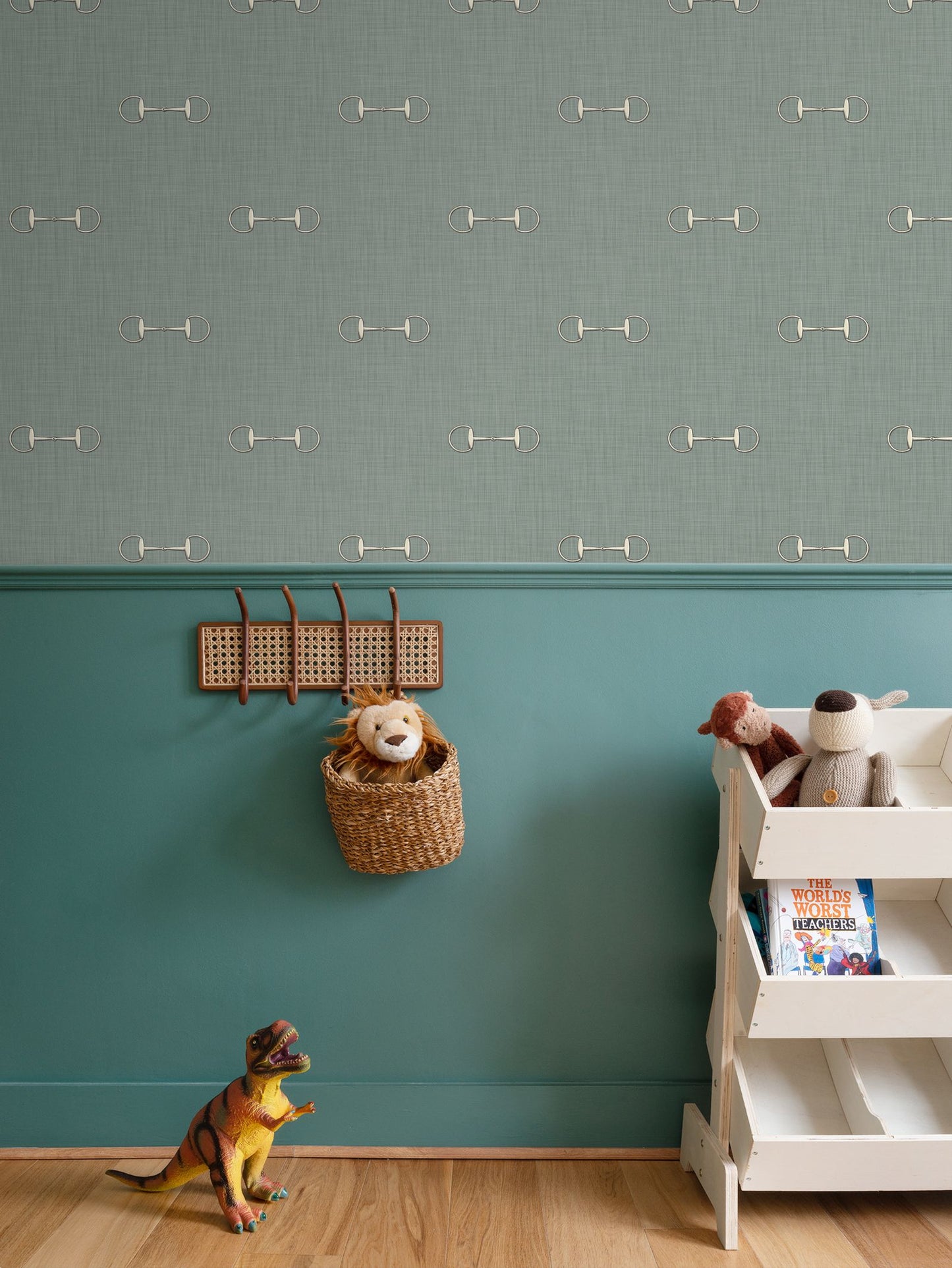 Wallpaper – Lexi Snaffle Horse Bits in Boxwood