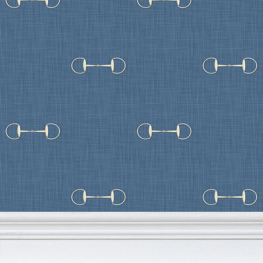 Wallpaper – Lexi Snaffle Horse Bits in Revel Blue