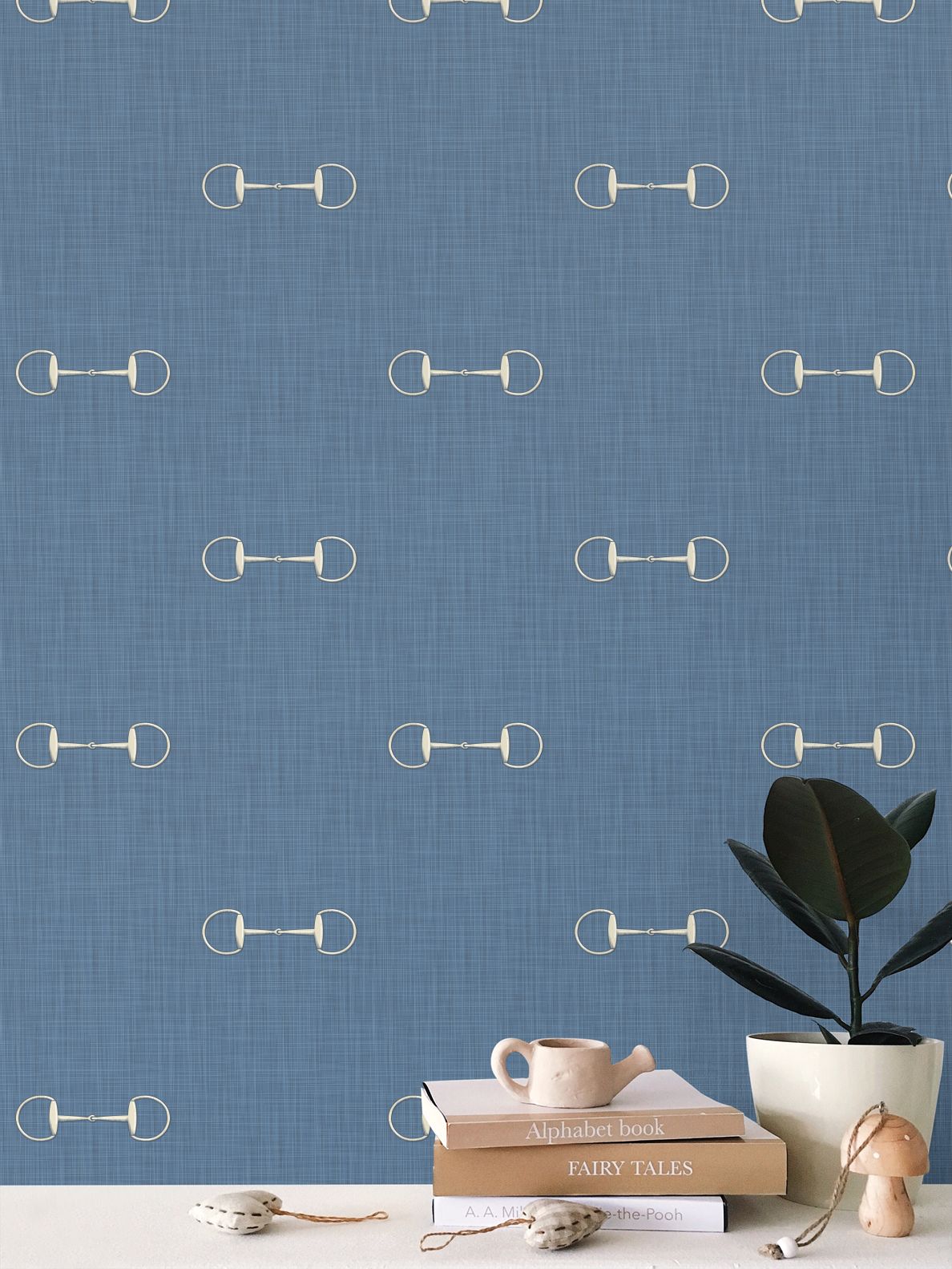 Wallpaper – Lexi Snaffle Horse Bits in Revel Blue