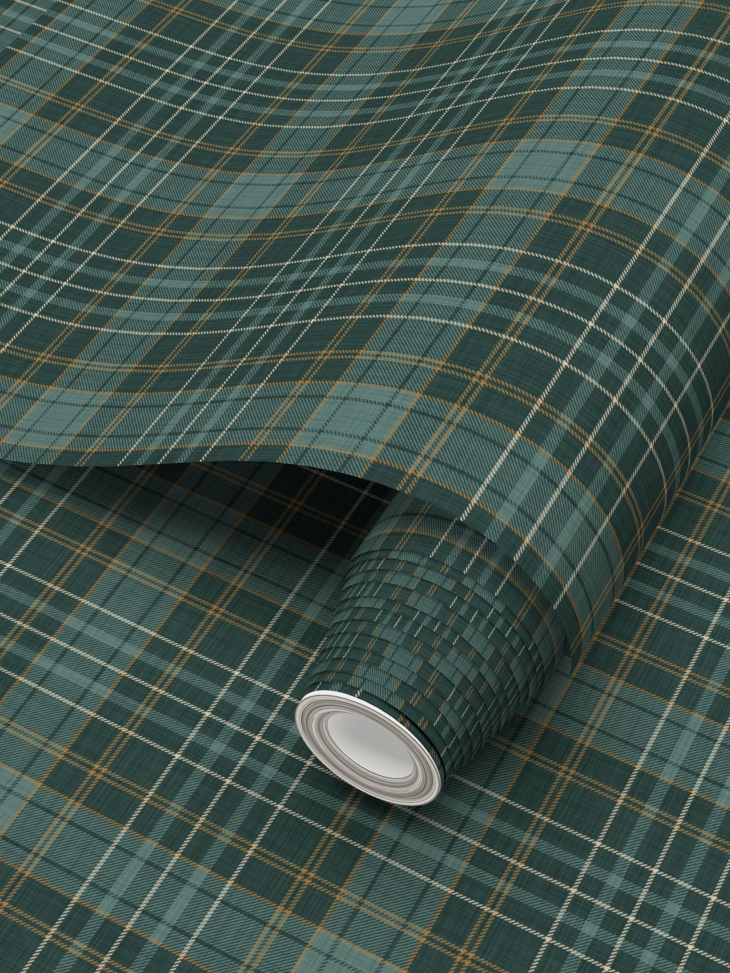 Wallpaper – Morgan Tartan Plaid in Juniper
