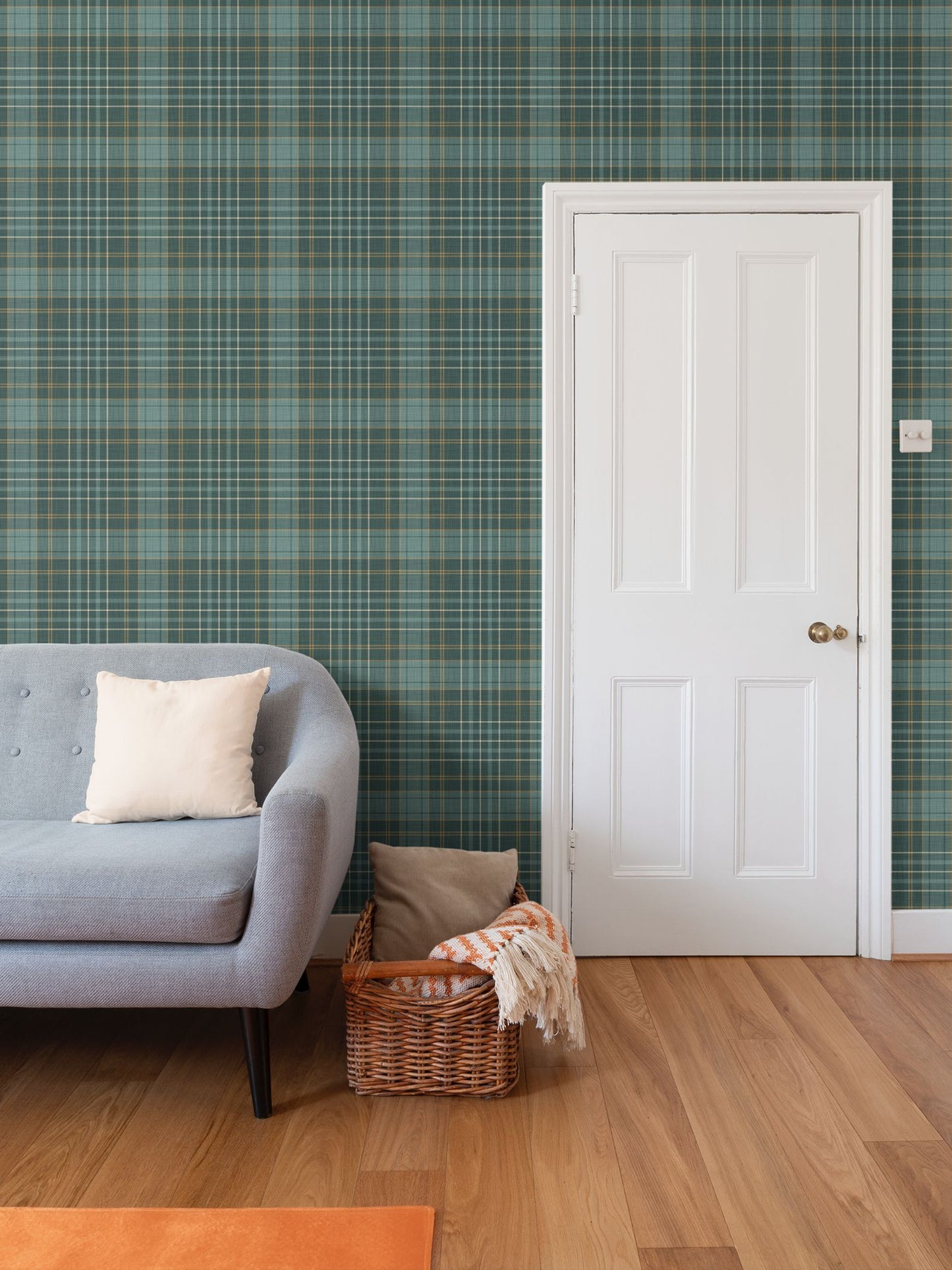 Wallpaper – Morgan Tartan Plaid in Juniper