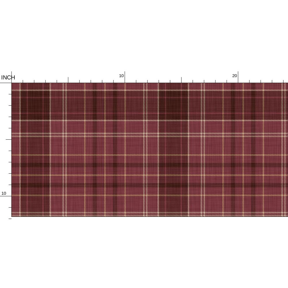 Wallpaper – Morgan Tartan Plaid in Garnet