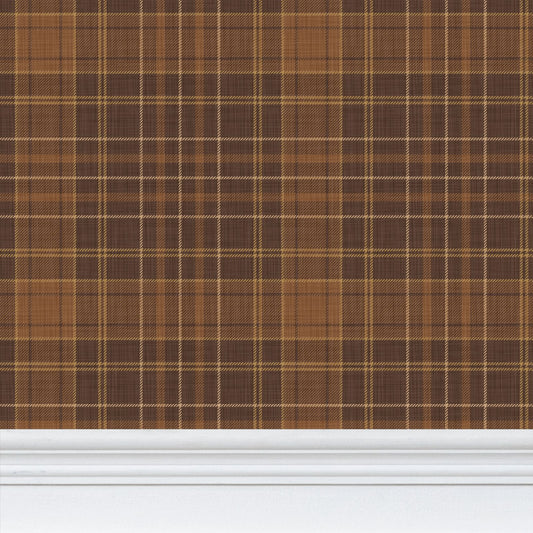 Wallpaper – Morgan Tartan Plaid in Auburn