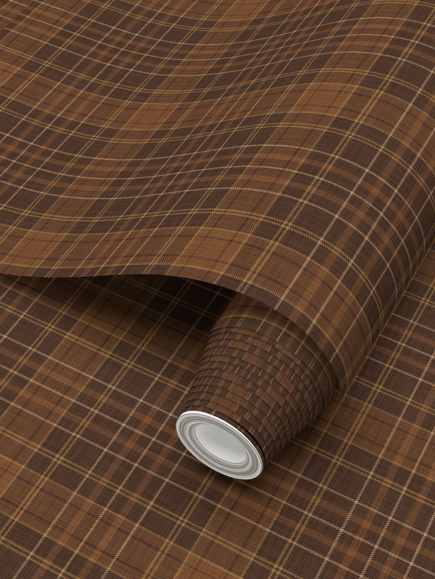 Wallpaper – Morgan Tartan Plaid in Auburn