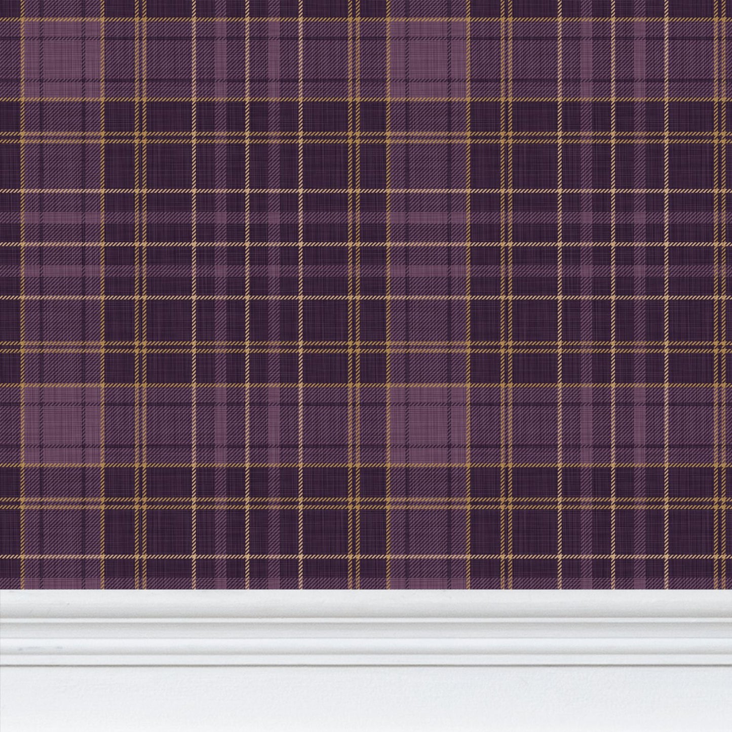 Wallpaper – Morgan Tartan Plaid in Violet