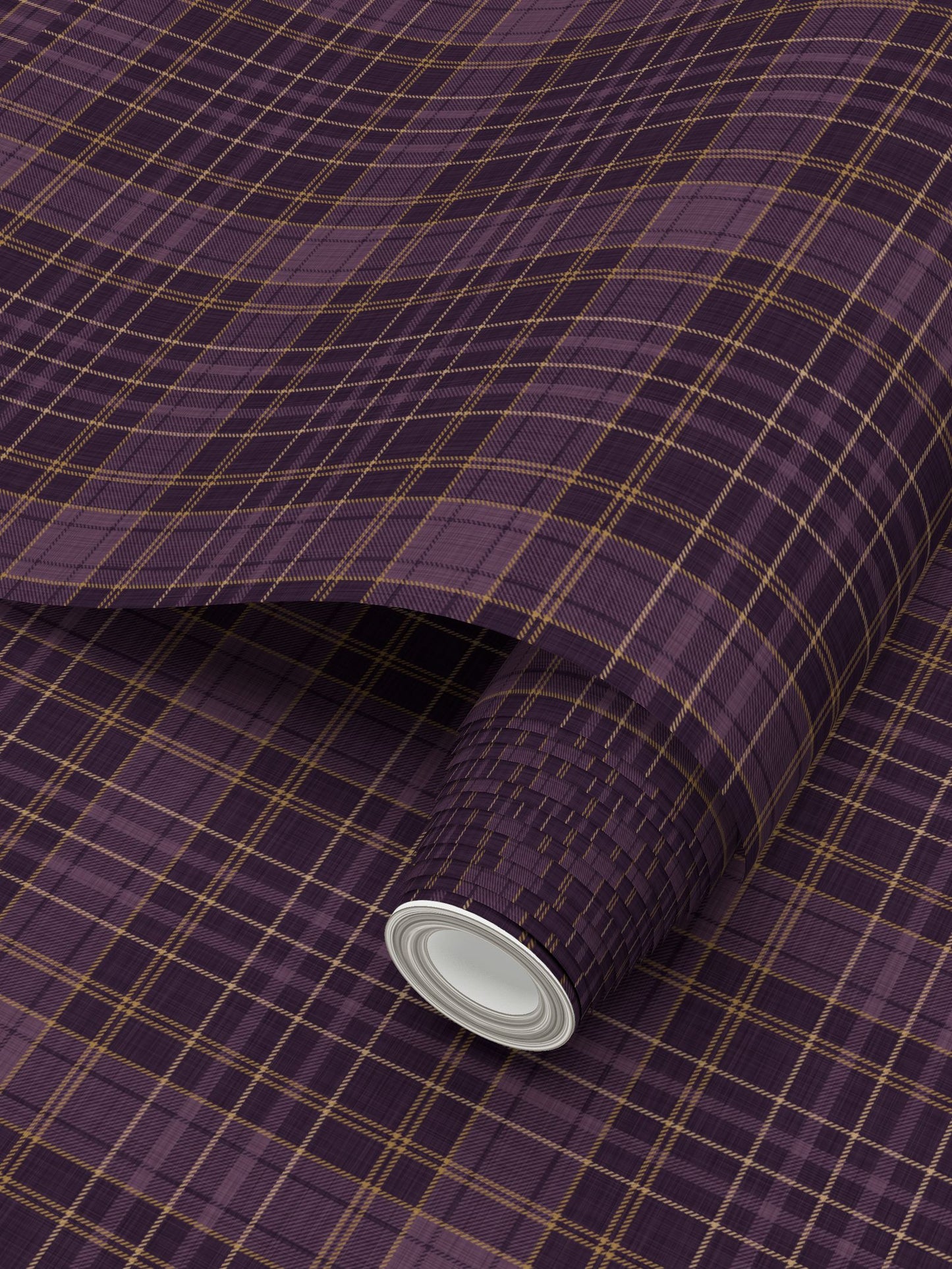 Wallpaper – Morgan Tartan Plaid in Violet