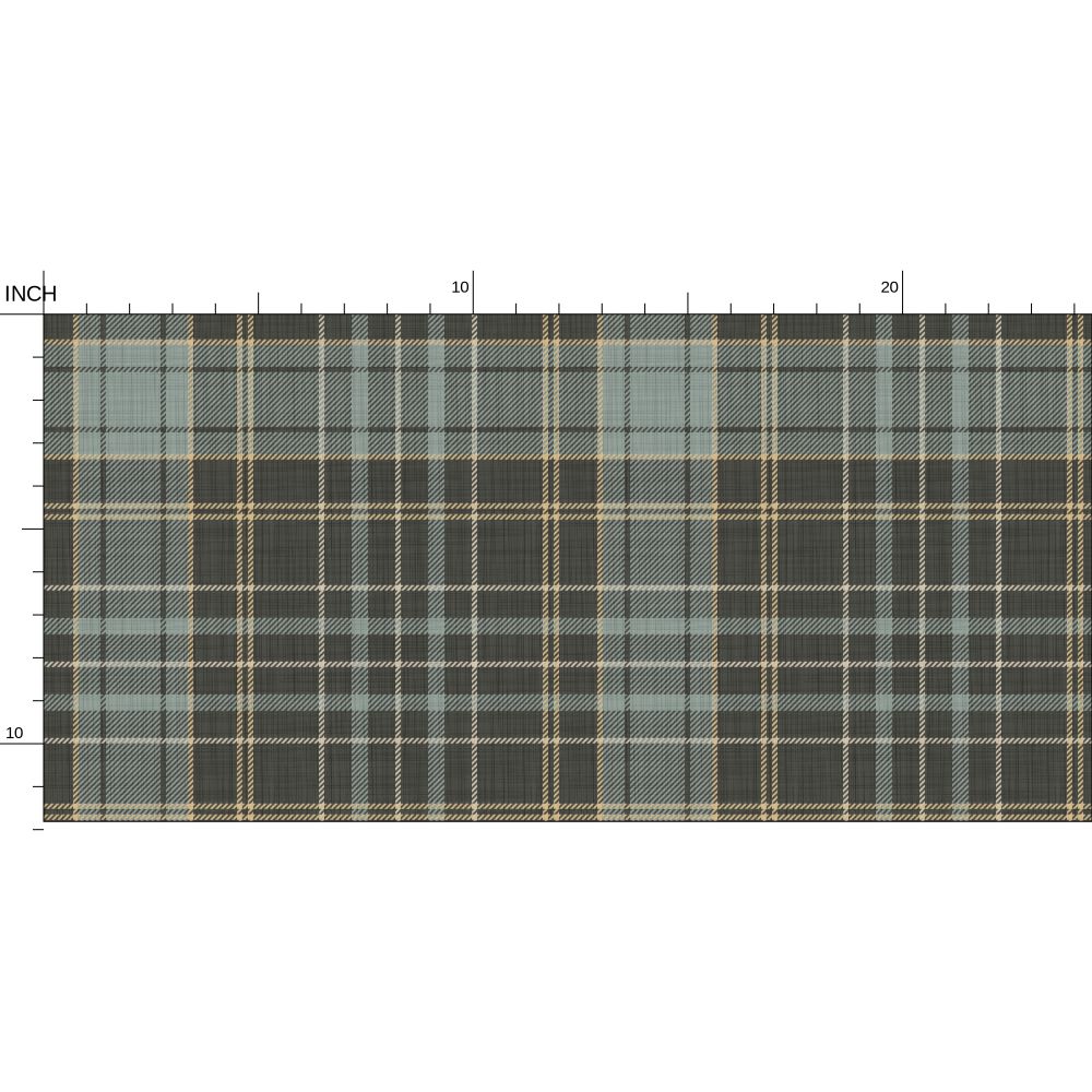 Wallpaper – Morgan Tartan Plaid in Charcoal Olive
