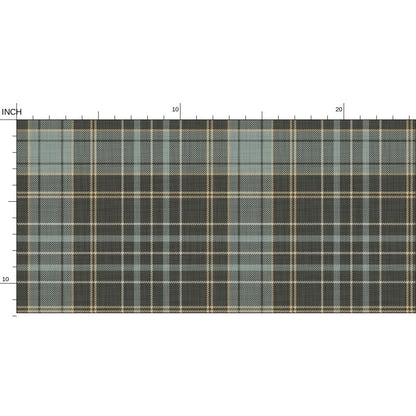 Wallpaper – Morgan Tartan Plaid in Charcoal Olive