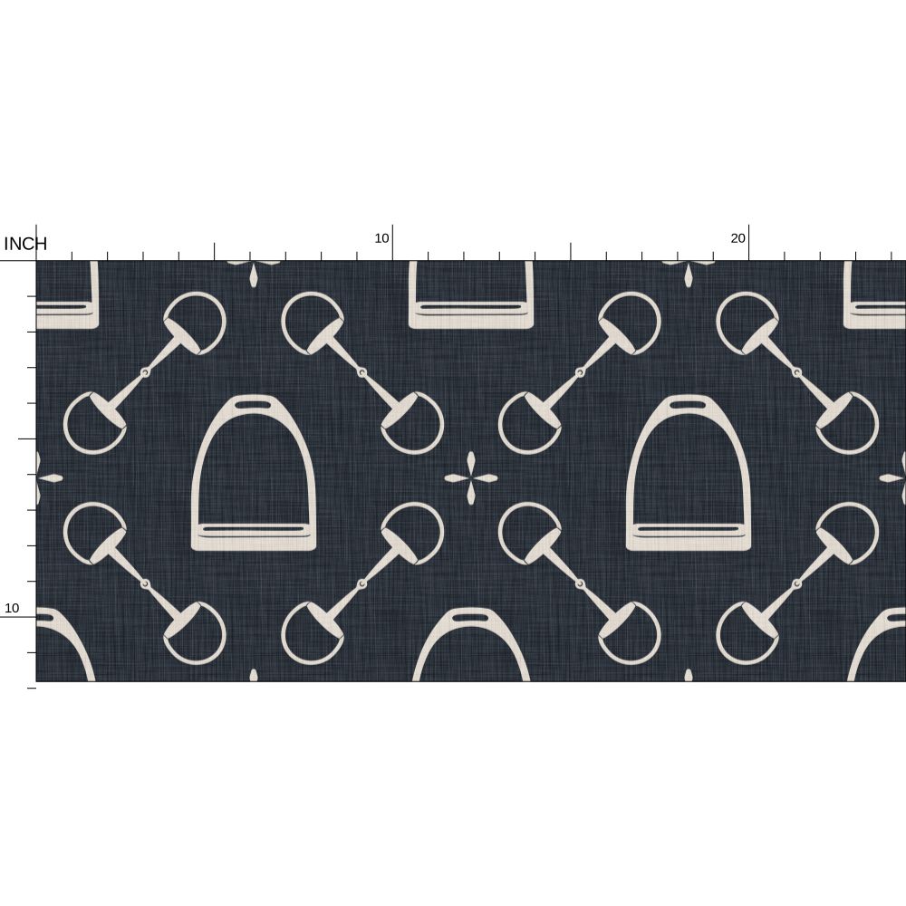 Wallpaper – Jackie Equestrian Stonewashed Navy