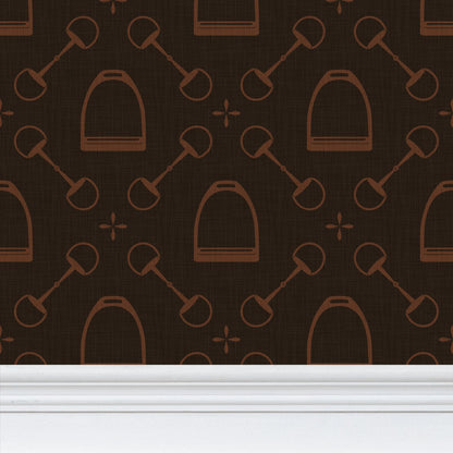 Wallpaper – Jackie Equestrian Espresso Brown