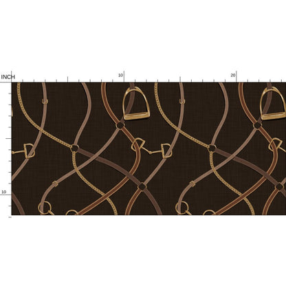 Wallpaper – Foxcroft Equestrian Espresso Brown