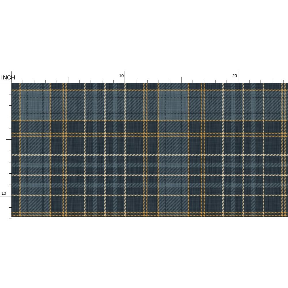 Wallpaper – Morgan Tartan Plaid in Dutch Navy