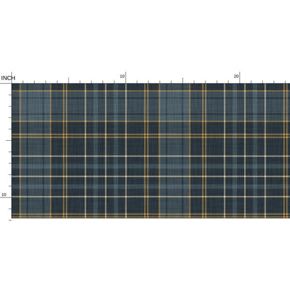Wallpaper – Morgan Tartan Plaid in Dutch Navy