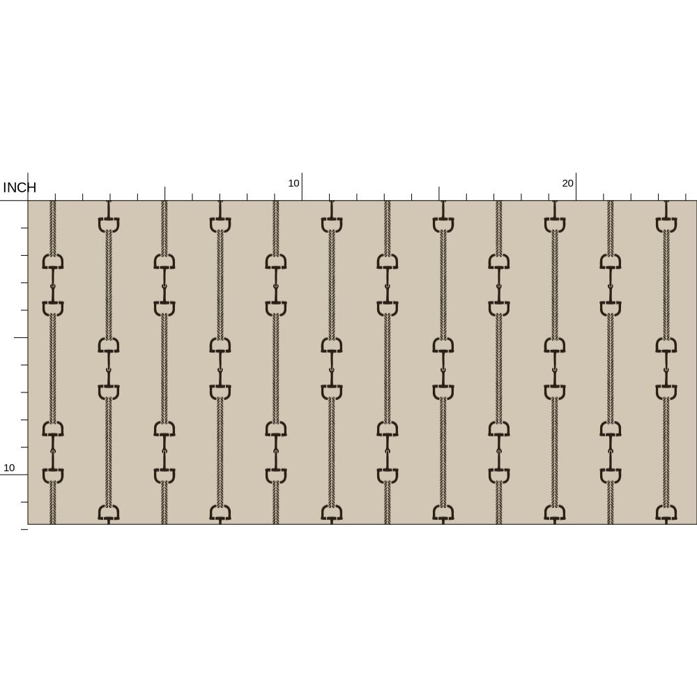 Wallpaper – Ellery Equestrian Stripe Weathered Taupe