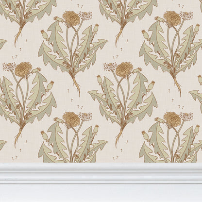 Wallpaper – Daphne Dandelion Antique Linen