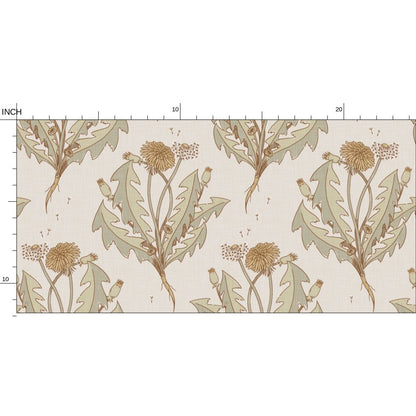 Wallpaper – Daphne Dandelion Antique Linen