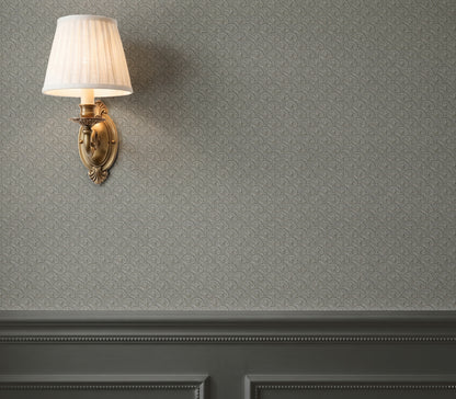 Wallpaper – Louisa Block Print Palmette Loden