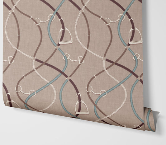 Wallpaper – Foxcroft Equestrian Taupe
