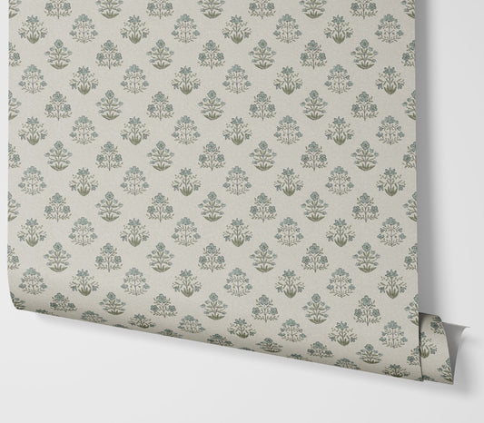 Wallpaper – Maribel Floral in Mineral