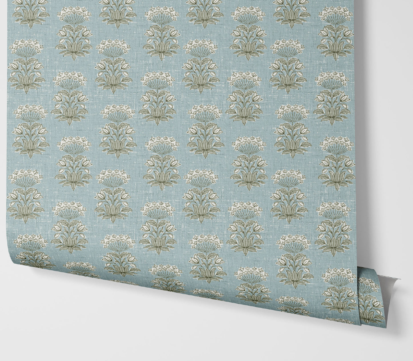 Wallpaper – Blythe In Provençal Blue and Sage Green